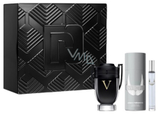 Paco Rabanne Invictus Victory eau de parfum 100 ml + deodorant spray 150 ml + eau de toilette 10 ml miniature, gift set for men