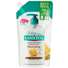 Sanytol Almond Milk & Royal Jelly Disinfectant Nourishing Soap 500 ml Refill