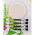 My Easy Paris eyeshadow applicator 4 pieces + powder swan 5,5 cm