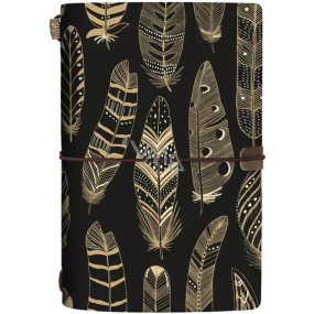Albi Diary 2025 weekly luxury - Black and gold 12 x 17,9 x 1,5 cm