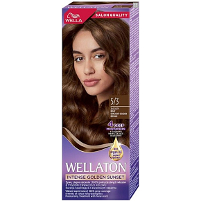 Wella Wellaton Light Golden Brown Cream Permanent Hair Color 5/3