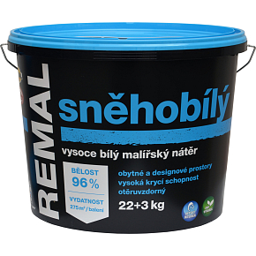 REMAL Snow White high white wall paint, 22+3 kg