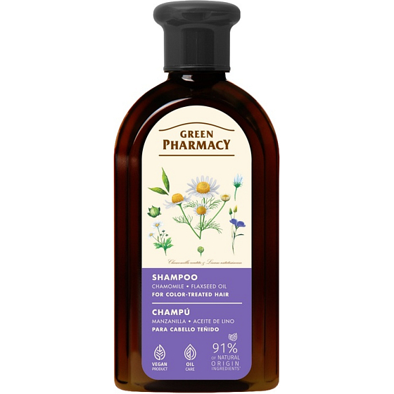 Green Pharmacy Shampoo for Colored Hair with Chamomile 350 ml