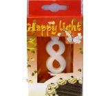 Happy light Cake candle digit 8 in box