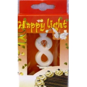 Happy light Cake Candle Number 8 in a Box