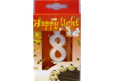 Happy light Cake candle digit 8 in box