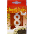 Happy light Birthday Candle Number 8 in Box