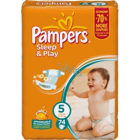 Pampers Sleep & Play Giantpack 5 Junior 11-25 kg diapers 74 pieces