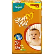 Pampers Sleep & Play 3 Midi 4 - 9 kg diapers 58 pieces