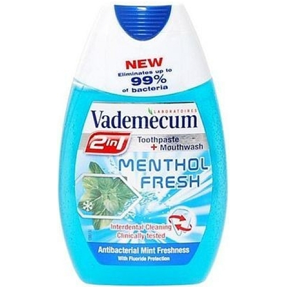 Vademecum Menthol Fresh 2-in-1 toothpaste and mouthwash 75 ml