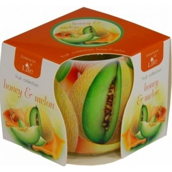 Essences of Life Honey and Watermelon aromatic candle in glass 100 g