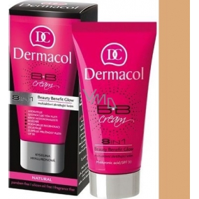 Dermacol Beauty Benefit Glow 8in1 beautifying BB cream shade 02 Natural 50 ml