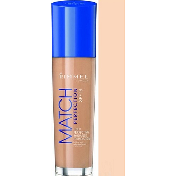 Rimmel London Match Perfection SPF18 Makeup 100 Ivory 30 ml