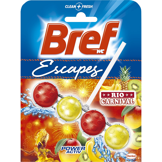 Bref Escapes Power 4 Formula Rio Carnival Golden Tropics WC block 50 g