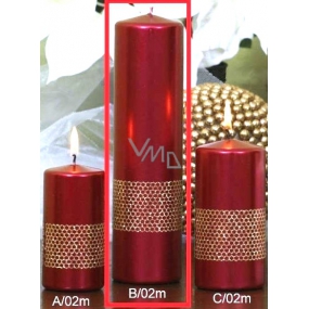 Lima Ribbon candle red cylinder 60 x 220 mm 1 piece
