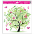 Window foil without glue 4 seasons Spring 33.5 x 30 cm