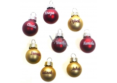 Albi Christmas ball gold Jarda 2 cm