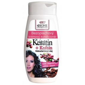 Bione Cosmetics Keratin & Caffeine Leave-In Cream Conditioner For All Hair Types 260 ml