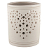 Ceramic candlestick white-gray with a heart 9 cm