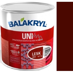 Balakryl Uni Gloss 0245 Dark brown universal paint for metal and wood 700 g