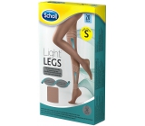 Scholl Light Legs Kompresní punčochové kalhoty S hnědé 20 den pomáhají zabraňovat pocitu únavy nohou a snižují pocit těžkých nohou
