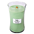 WoodWick White Willow Moss - Willow and Moss scented candle with wooden wick and lid glass large 609.5 g