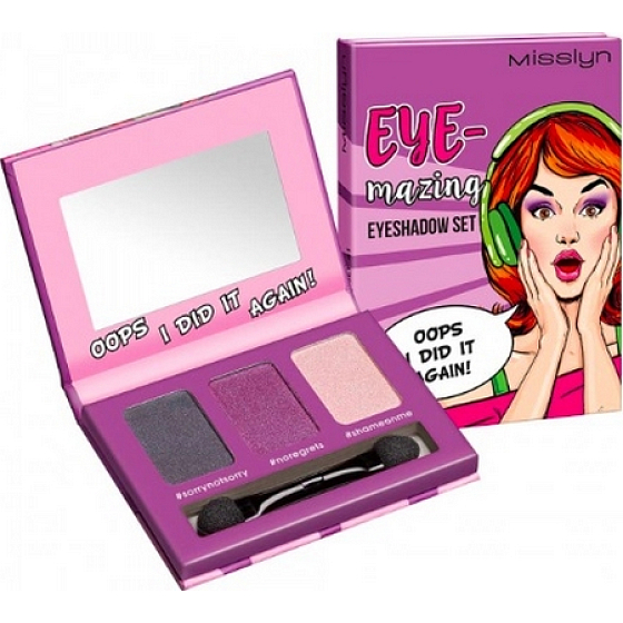 Misslyn Eye-mazing Eyeshadow Set palette 41 Oops I Did It Again! 3 x 0,7 g