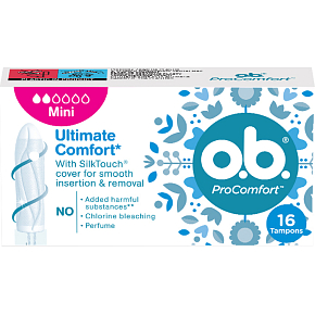 O.B. ProComfort Mini tampons, 16 pcs
