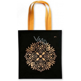 Ditipo Gold textile bag with gold print 40 x 45 cm