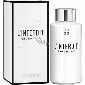 Givenchy L Interdit bath and shower oil for women 200 ml