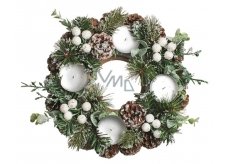 Advent wreath cone ice green 22 cm