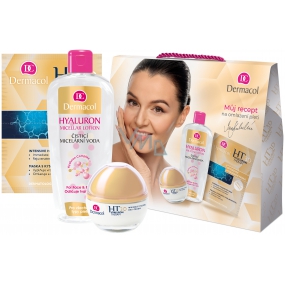 Dermacol Hyaluron Therapy 3D Day Cream 50 ml + Hyaluron micellar water 400 ml + Hyaluron Therapy 3D Intensive Moisturizing Mask 2 x 8 g, cosmetic set