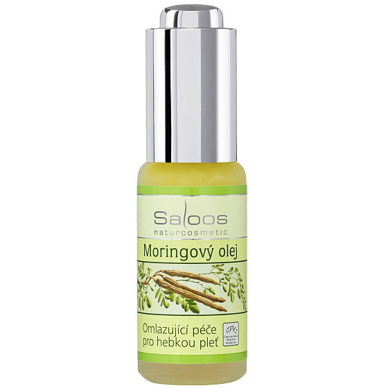 Saloos Bio Moringa Facial Oil Cold-Pressed, Toning and Anti-Wrinkle 20 ml
