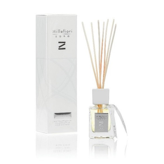 Millefiori Milano Zona Aria Mediterranea - Mediterranean Air Diffuser 100 ml + 7 reeds, 25 cm long, for smaller spaces lasts 5-6 weeks