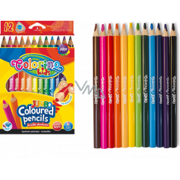 Colorino Crayons triangular, double-sided 24 colors - VMD