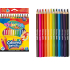 Colorino Jumbo Triangular Pastel Crayons, 12 Colors