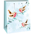 Ditipo Gift paper bag 26.4 x 13.6 x 32.7 cm light blue birds