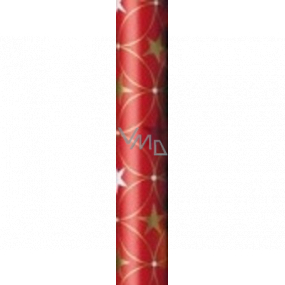 Zöwie Gift wrapping paper 70 x 500 cm Christmas red brown, gold, white stars