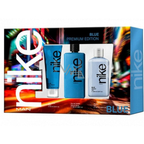 Nike Blue Man Eau de Toilette for men 100 ml + After Shave Balm 75 ml + Shower Gel 100 ml, gift set for men