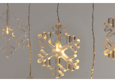 Emos Christmas lighting Snowflakes curtain 0.84 cm, 8 LED + 5 m power cable, warm white