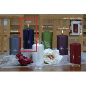 Lima Zirkon candle cylinder lilac cylinder 80 x 150 mm 1 piece