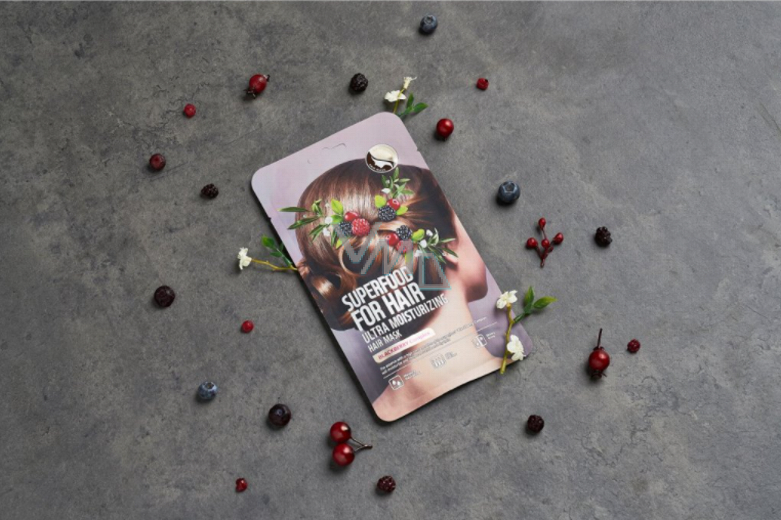 Farmskin Superfood For Hair Blackberry Textile Hair Mask 3 pieces VMD