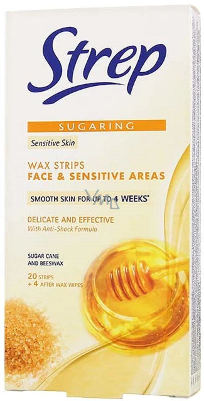 Opilca Strep Sugaring wax strips for face and bikini area 20 pieces