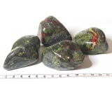 Epidot, Tumbled natural stone 100 - 160 g, 1 piece, heart healing stone
