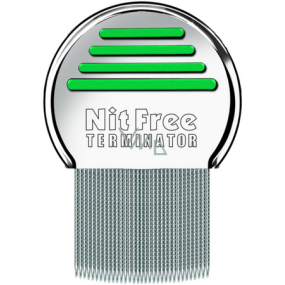 Nit Free Terminator Lice comb metal comb for combing lice and nits 1 piece