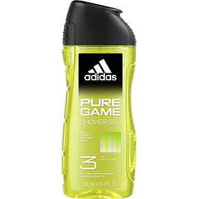 Adidas Pure Game 3in1 Shower Gel for Body, Hair and Face for Men 250 ml