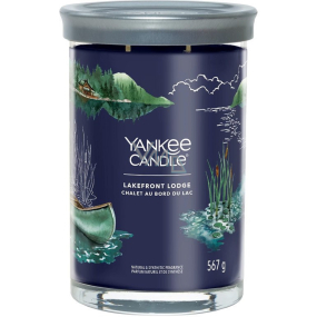 Yankee Candle Lakefront Lodge - Lakefront Lodge scented candle Signature Tumbler large glass 2 wicks 567 g