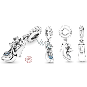 Charm Sterling silver 925 Disney Cinderella slipper, pendant for bracelet