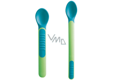 Mam Feeding Spoons & Cover 2 phase feeding spoon with protective cover 6+ months Green 1 set