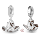 Charm Sterling silver 925 Cowboy hat, bracelet pendant interests